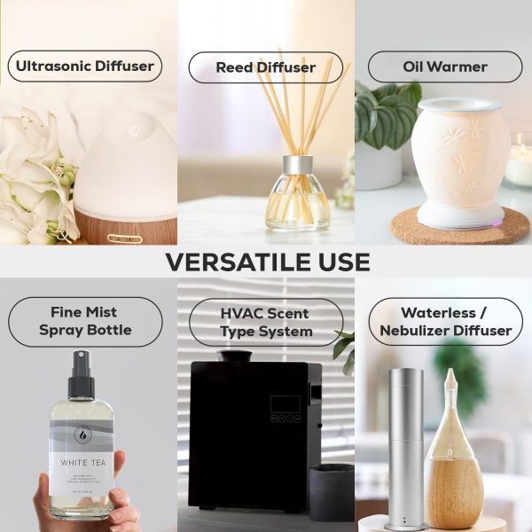 AROMA COUNTRY White Tea Luxury Essential Oils for Diffuser Oil Refill & Air Freshener Room Spray (8.5 Fl. oz.) for Reed Diffusers, Electric Diffuser Oil Machines, and Oil Warmers - Image 7