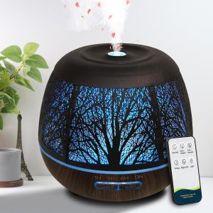 Diffusers for Essential Oils Large Room 400ml,Essential Oil Diffuser for Home with R/C,Cool Mist Humidifiers for Bedroom,7 Colors Changed & 3 Mist Mode Waterless Auto Off for Office Meditation Decor