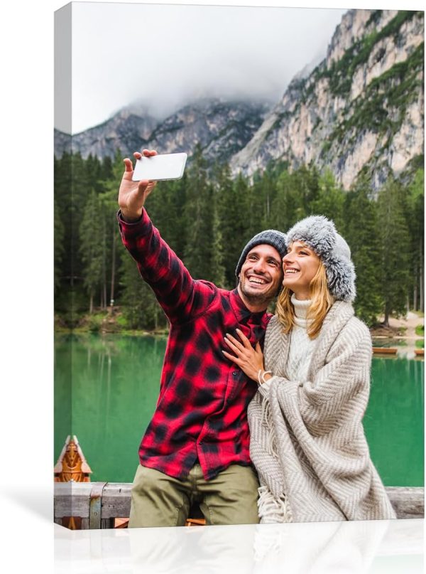 GMissT Canvas Prints With Your Photos - Personalized Pictures On Canvas Custom Poster for Home Decor - Floating Frames & Gift Wrapping Available