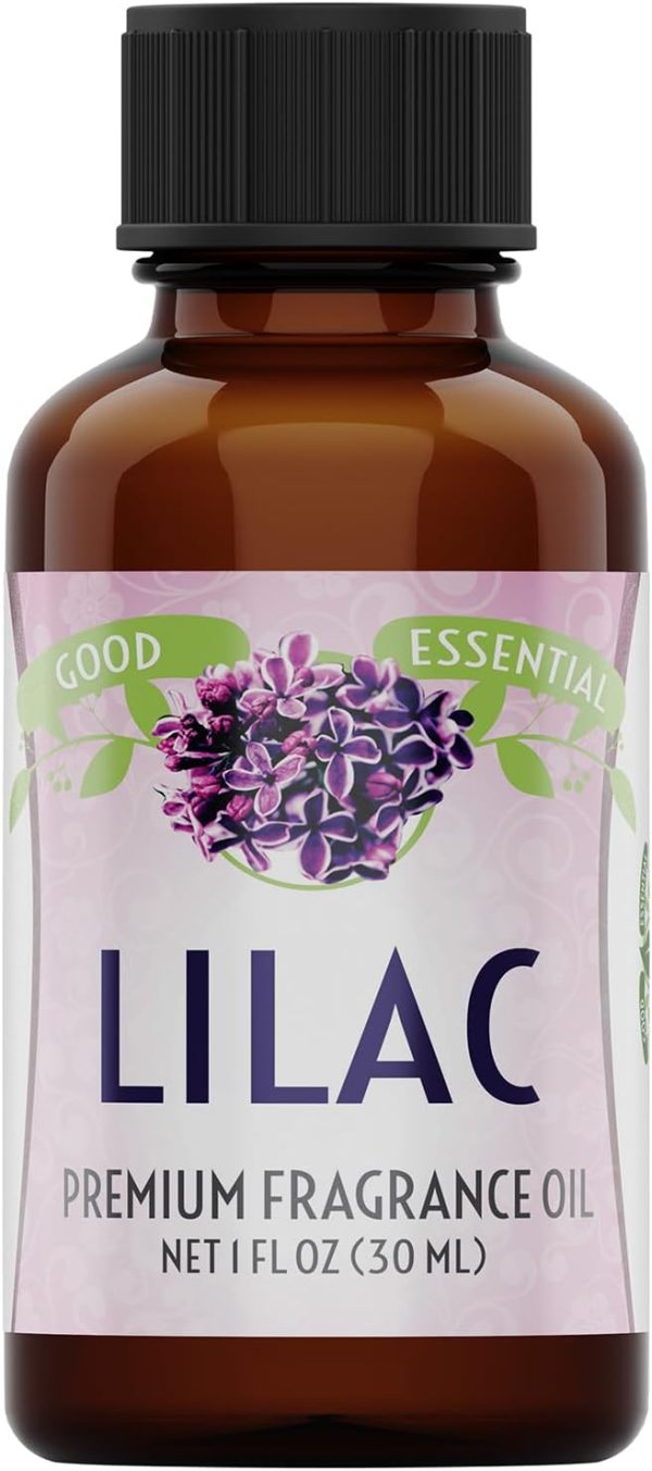 Good Essential - Lilac Fragrance Oil 30 ml for Diffuser, Soap, Candles, Room Spray, Lotions - 1 fl oz - Lilac Fragrance Oil for Soap & Candle Making - Aromatherapy Oils