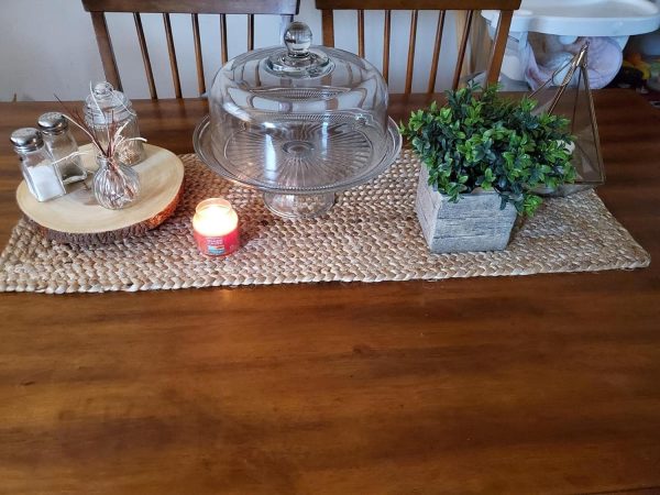 Jute Braided Table Runner - 13'' x 36'' Vintage Mats for Parties, Dining Table, Coasters - Decorative Placemats - 100% Jute Natural Fibers - Reversible - Rustic Farmhouse Look – The Home Talk - Image 5