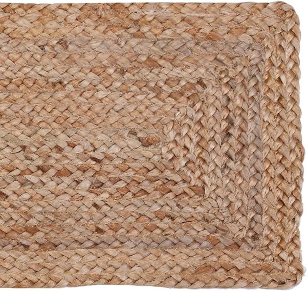 Jute Braided Table Runner - 13'' x 36'' Vintage Mats for Parties, Dining Table, Coasters - Decorative Placemats - 100% Jute Natural Fibers - Reversible - Rustic Farmhouse Look – The Home Talk - Image 6