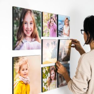 STORYLAB Storyboards Custom Canvas Prints with Your Photos, Peel & Stick No Damage Photo Prints, Custom Picture Canvas, Custom Photo Tiles (4 Boards, 8” x 8”)